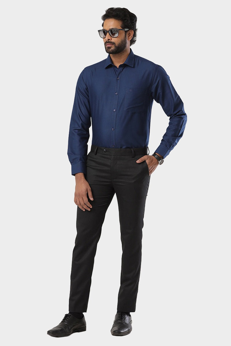 Fila - Navy Blue Formal Shirts For Men | Ariser