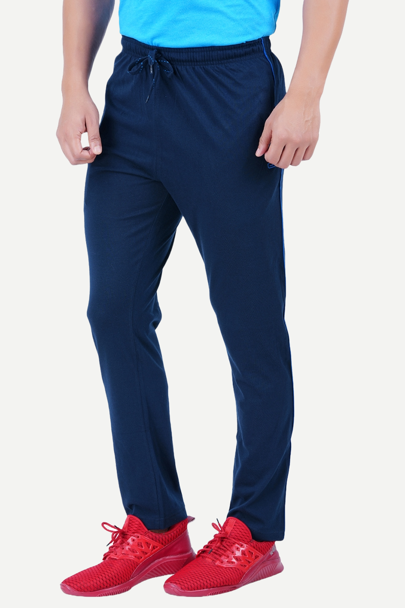 Mens navy blue track pants sales