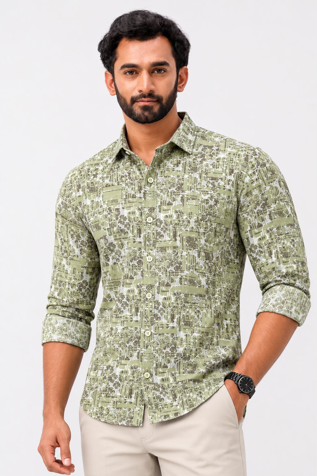 Moss Green Shirts For Men