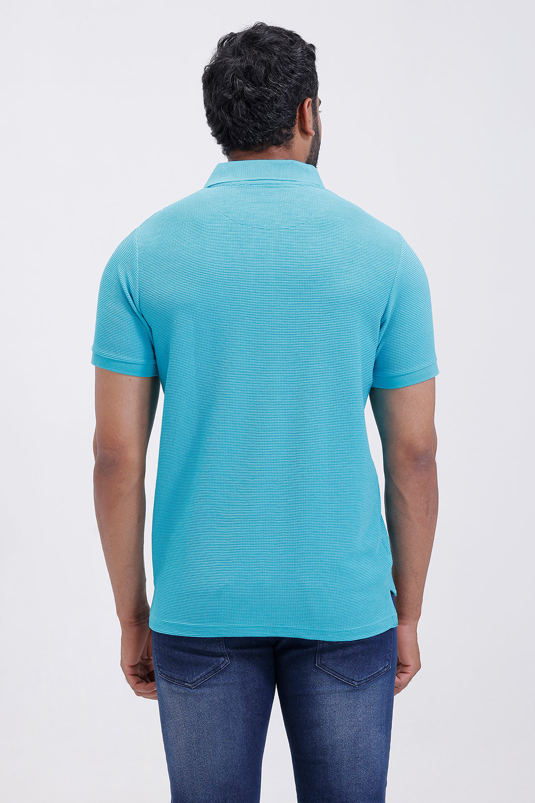 ocean mist textured polo t-shirt ariser