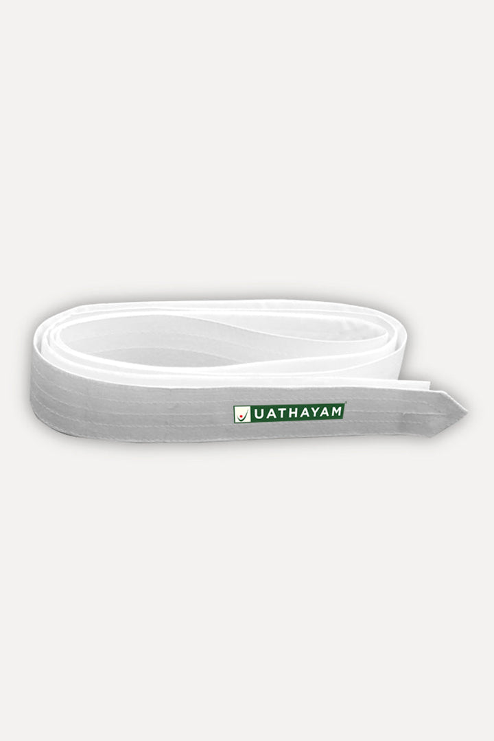 Dhoti Belt - White Pack of 2 Combo For Mens | Uathayam