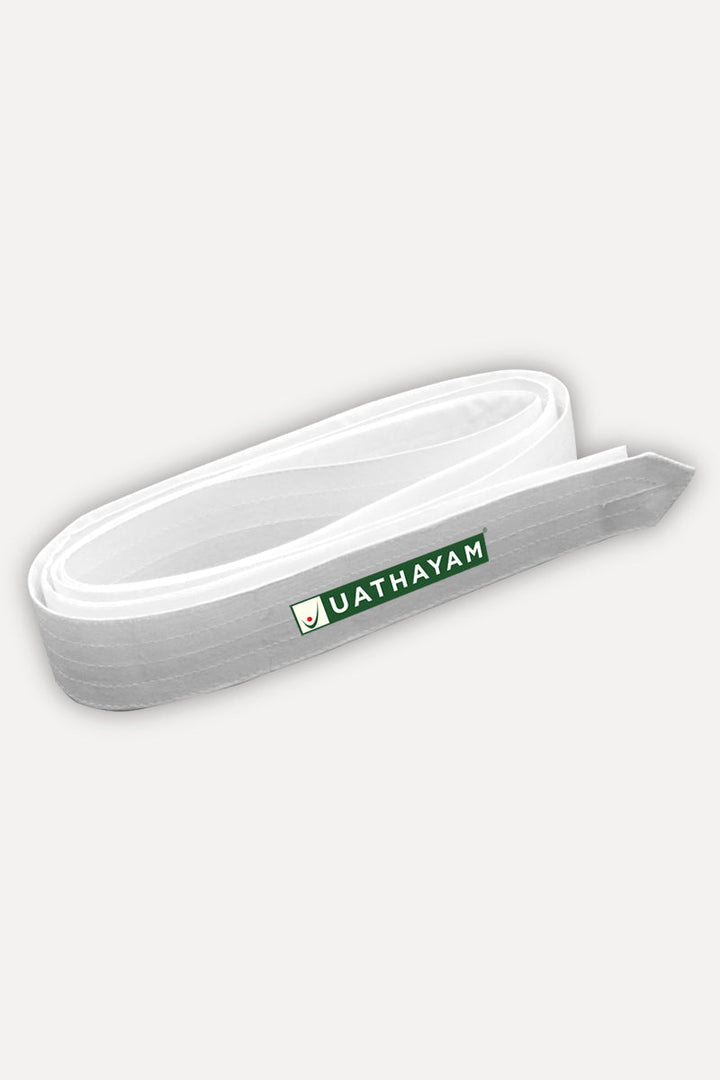 Dhoti Belt - White Pack of 2 Combo For Mens | Uathayam