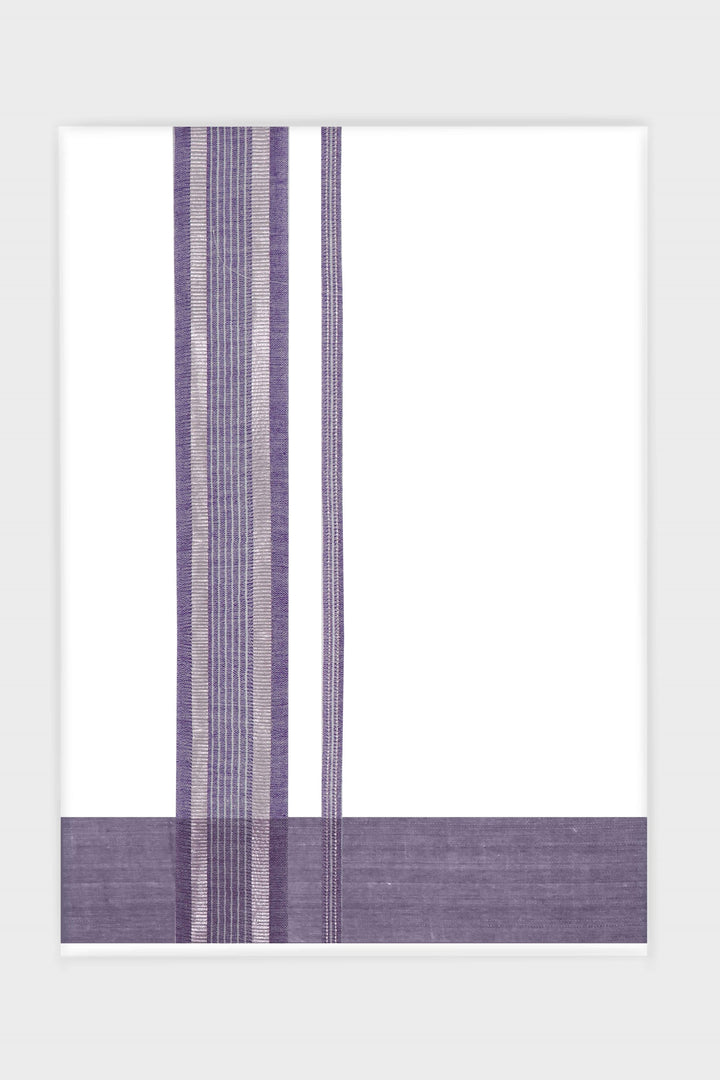 Dazzling Yadav - Light Violet Smooth Cotton Double Dhoti With Fancy Borders | Uathayam