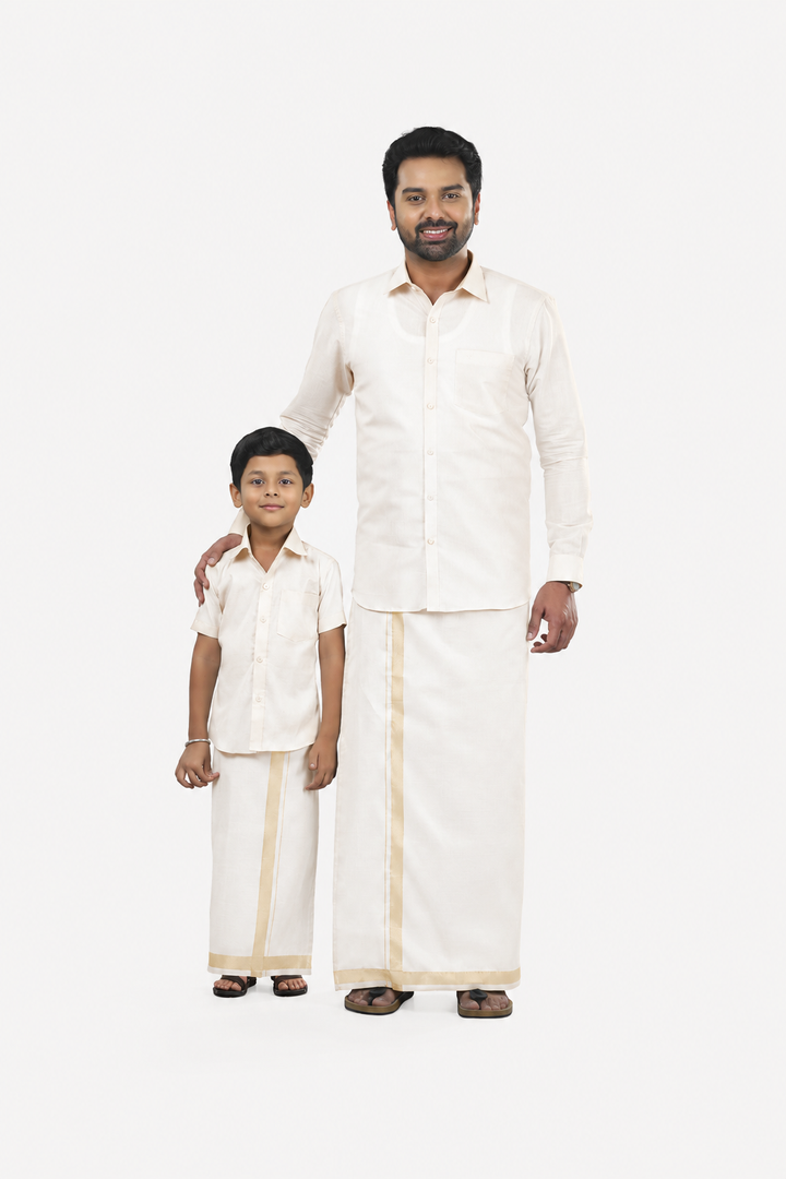 Vaibhav - Spark Father & Son Tissue Combo Set | Uathayam