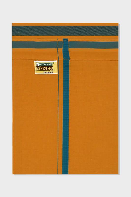 Anchor - Adjustable Kavi Pocket Dhoti With Assorted Border Colors For Men | Uathayam