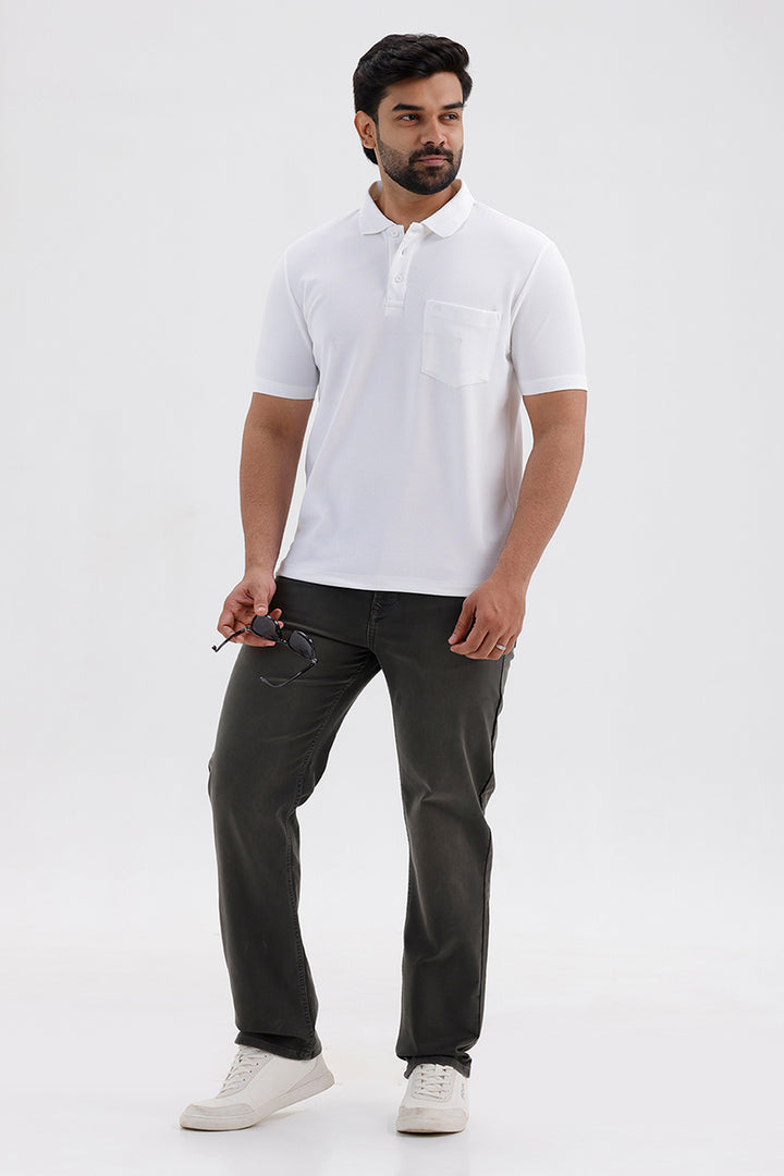 Premium White Polo T-Shirt for Men