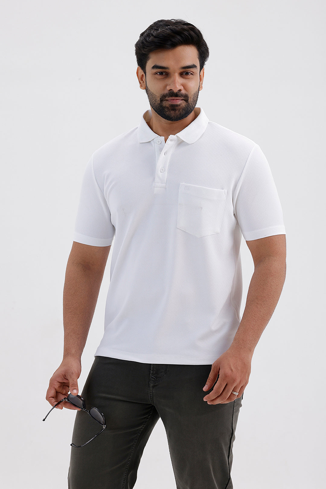 Cripe Polo Men's White Cotton T-Shirt