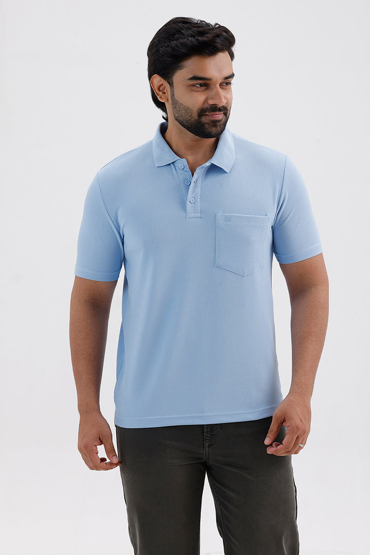 Cripe Polo Sky Blue T-Shirt for Men | Ariser
