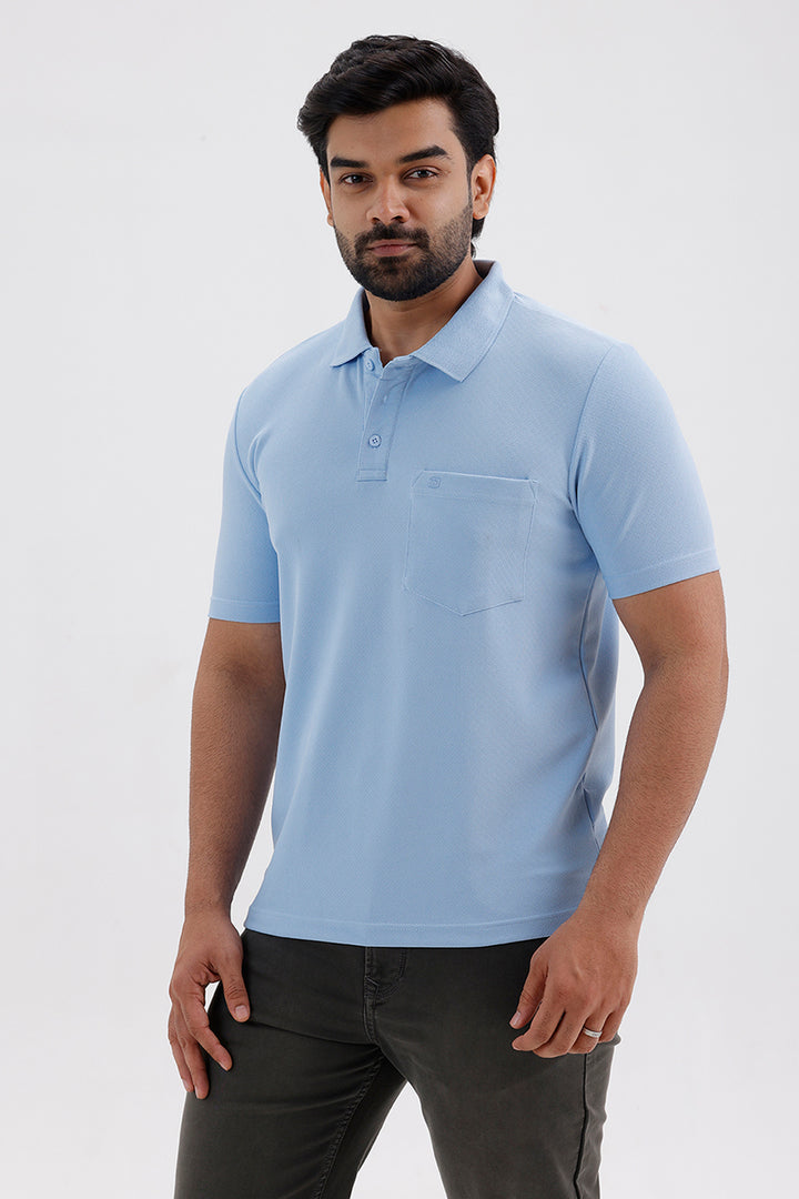 Ariser Cripe Polo Sky Blue T-Shirt for Men