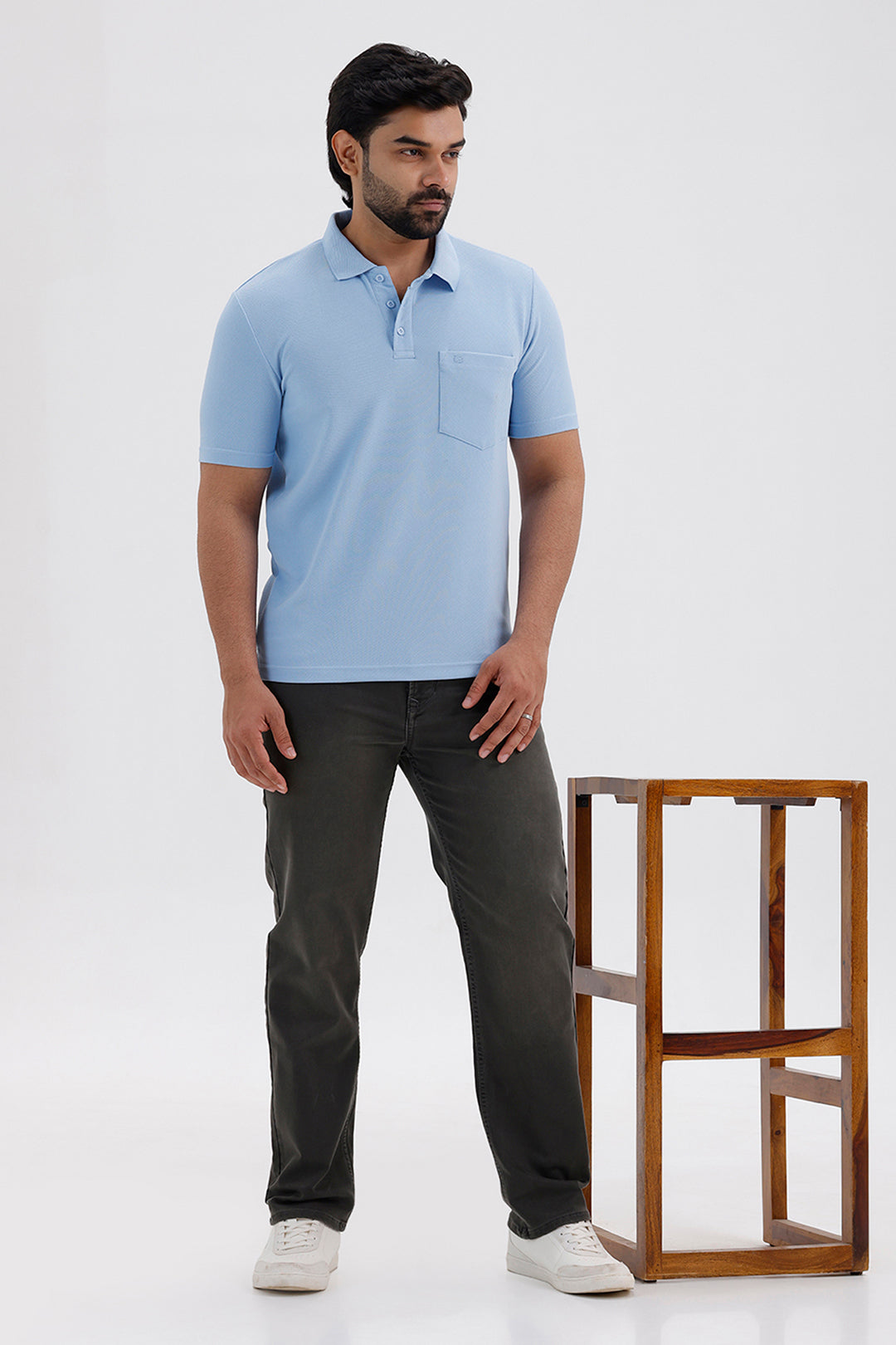 Premium Sky Blue Polo T-Shirt for Men