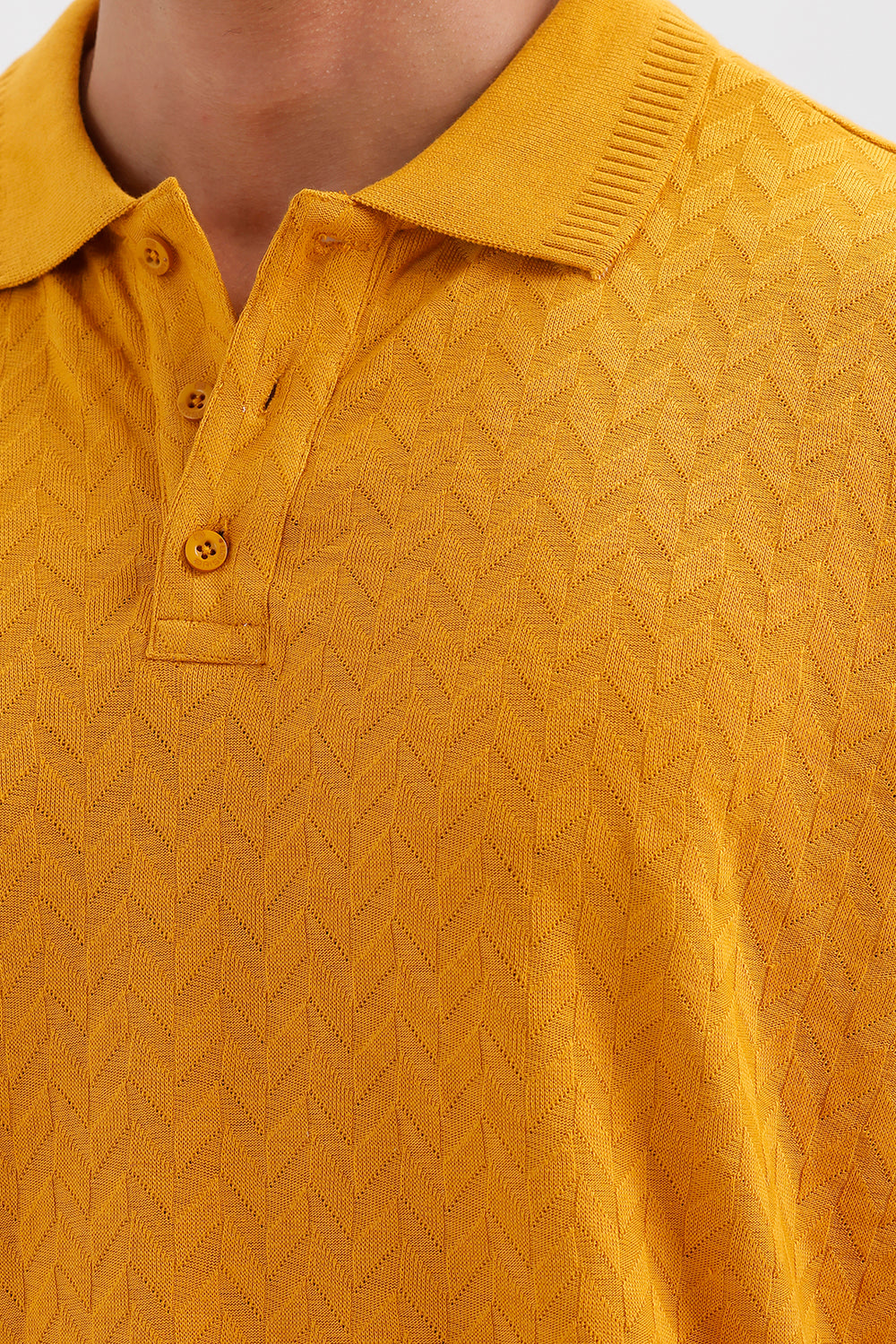 Vintage Mustard Polo T-Shirt for Men by Fashion Polo