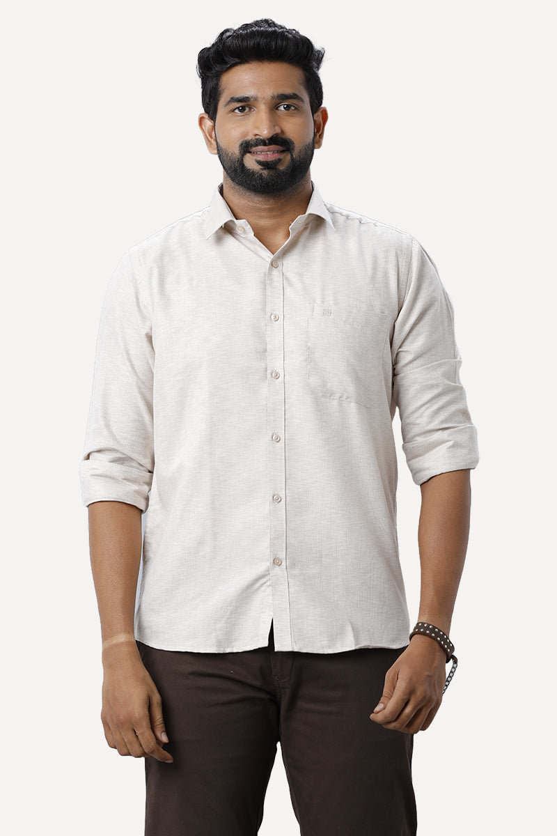 Armani - Desert Tan Formal Shirts for Men | Ariser