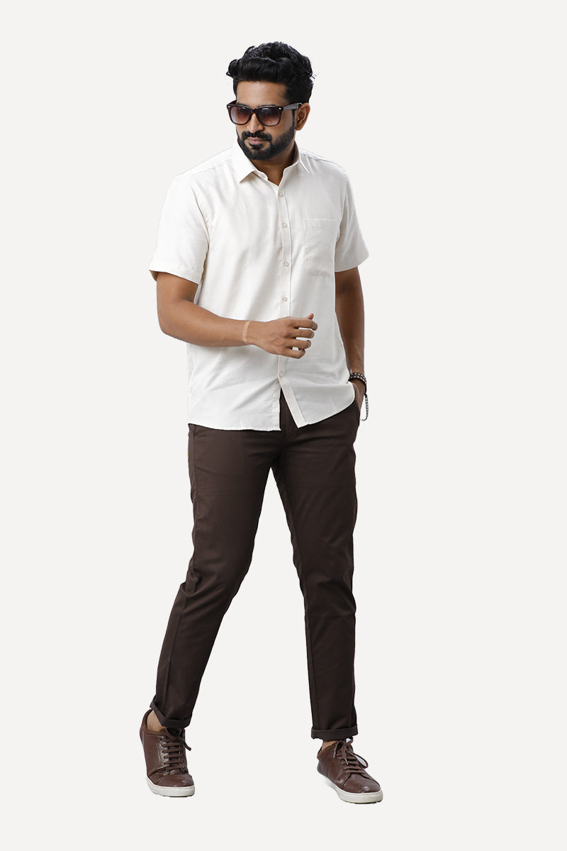 Armani - Light Beige Formal Shirts for Men | Ariser