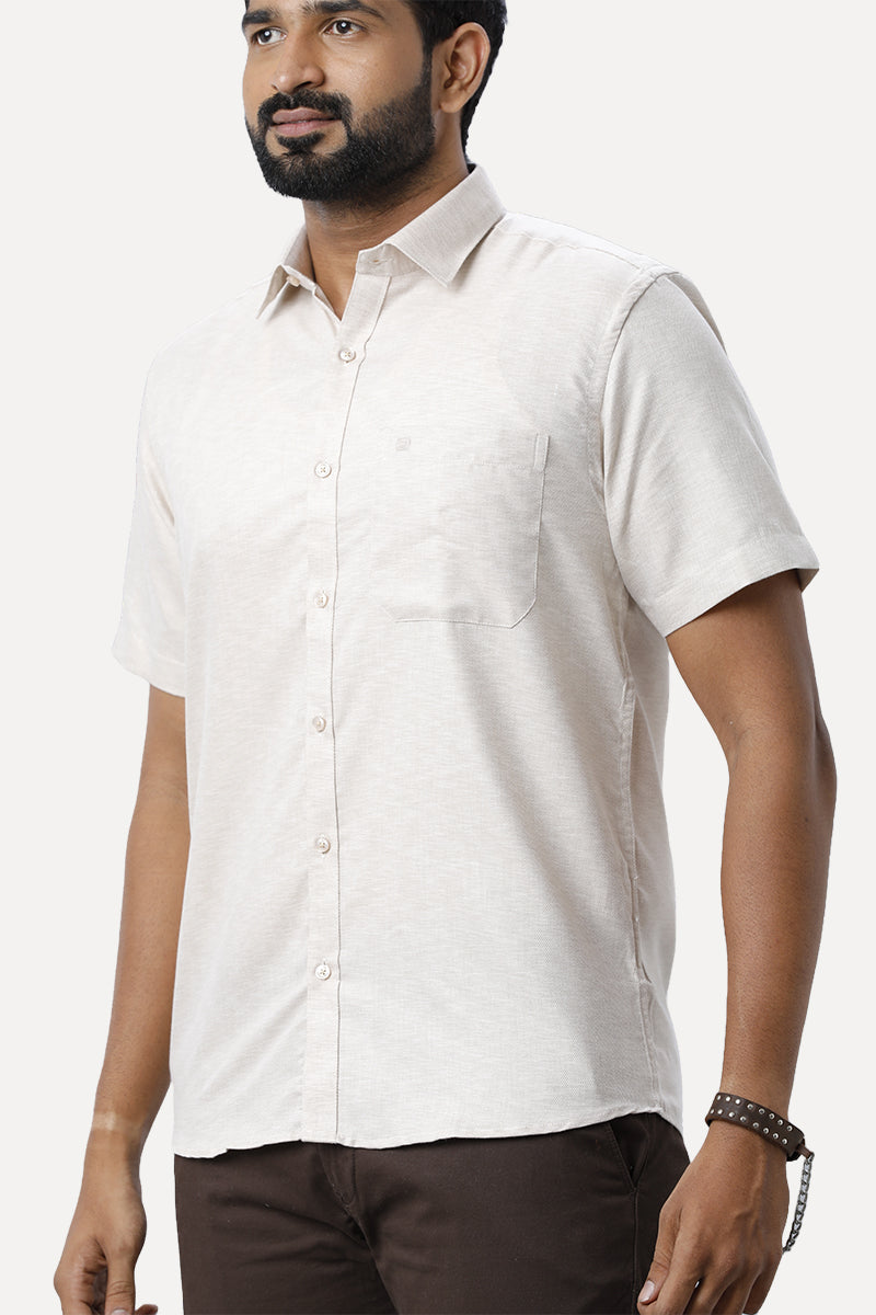 Armani Desert Tan Formal Shirts for Men Ariser