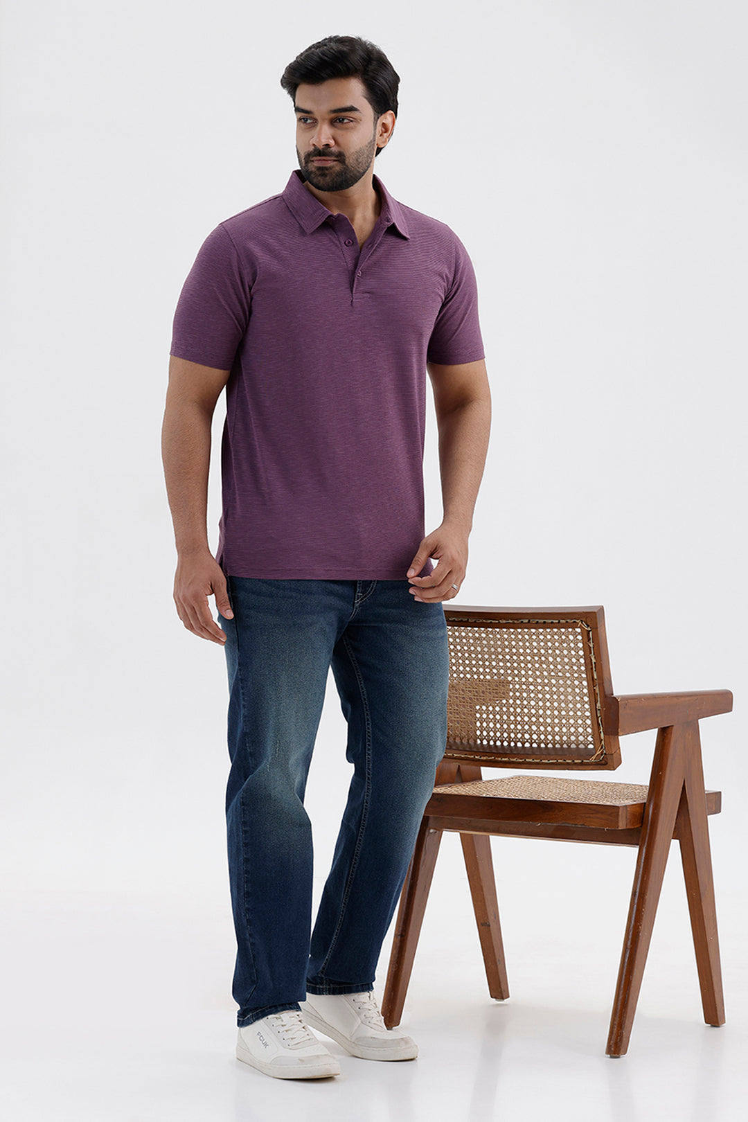 Kent Polo Men's Royal Lavender Purple Cotton T-Shirt