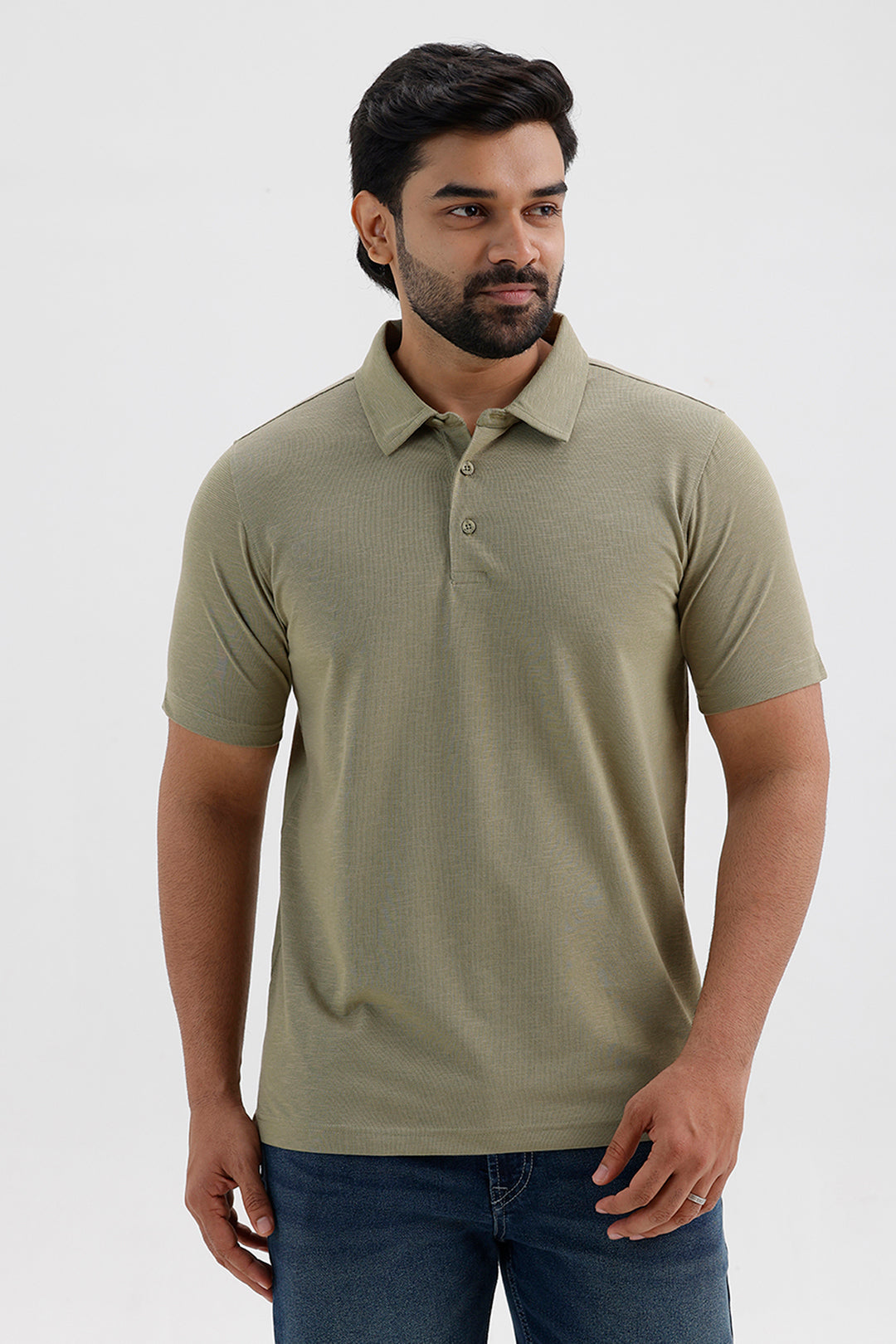 Kent Polo Olive Sage Green T-Shirt for Men by Ariser