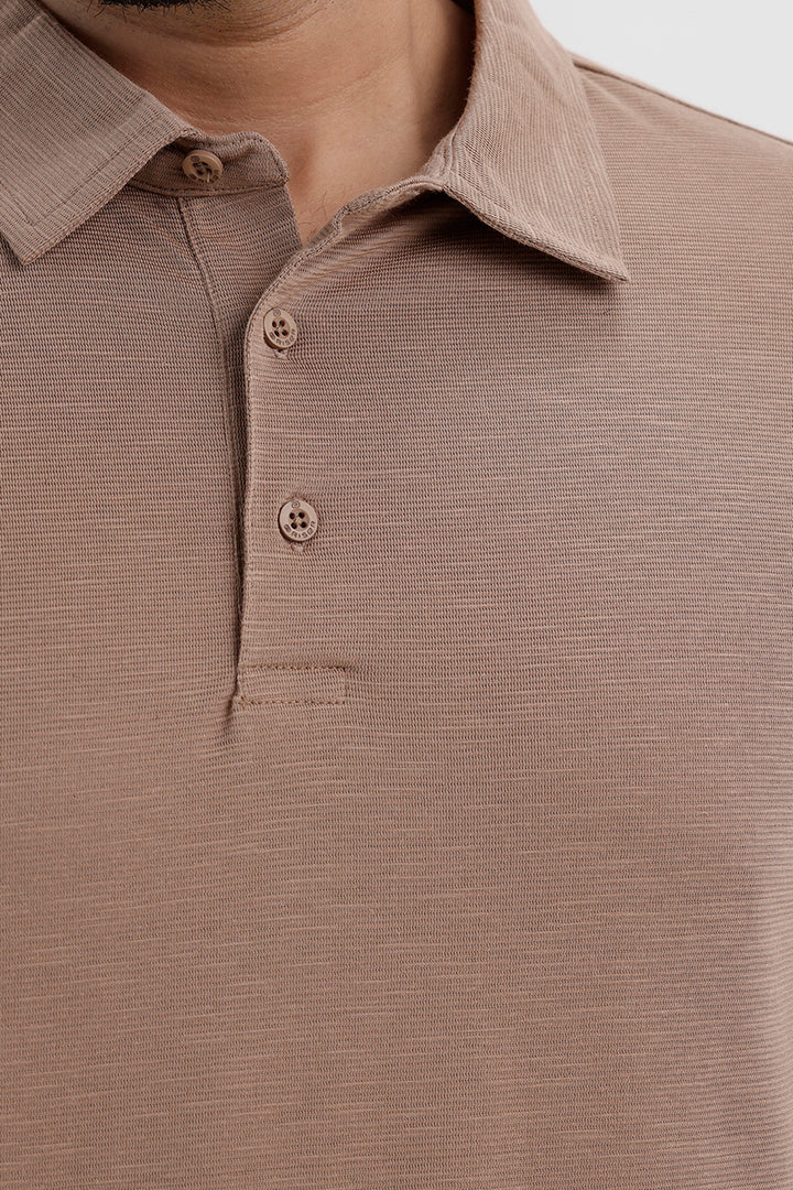 Sahara Beige Polo T-Shirt for Men by Kent Polo