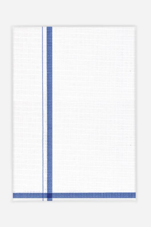 Nikon - Blue Single Fancy Border Dhoti For Men | Uathayam