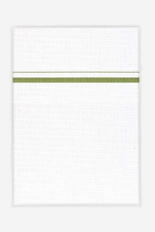 Nikon - Light Green Single Fancy Border Dhoti For Men | Uathayam