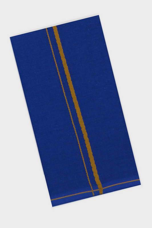 Sastha Kavi Towel SB - Blue Devotional Towels For Men | Uathayam