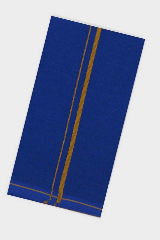 Sastha Kavi Towel SB - Blue Devotional Towels For Men | Uathayam