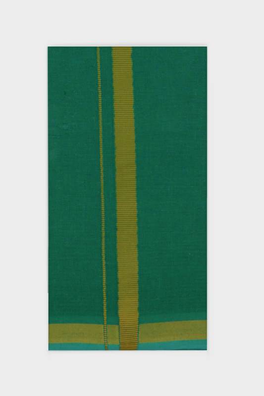 Sastha Kavi Towel BB - Green Devotional Towels For Men | Uathayam