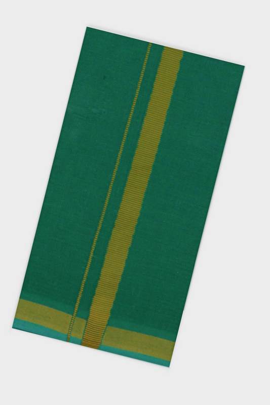 Sastha Kavi Towel BB - Green Devotional Towels For Men | Uathayam