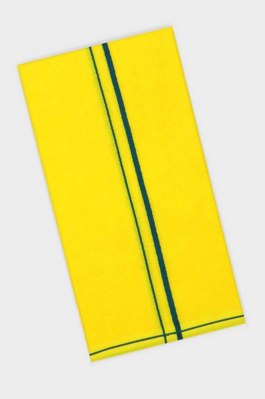 Sastha Kavi Towel SB - Yellow Devotional Towels For Men | Uathayam