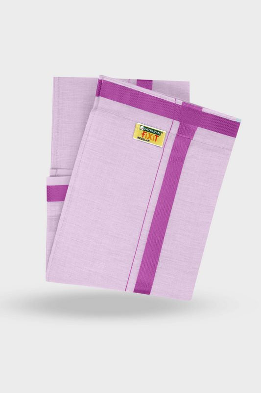 Purple Fixit - Adjustable Tissue Pocket Dhoti For Men | Uathayam