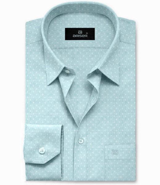 Arctic Plain Base Dobby Printed  Slim Fit Shirts - OR17502 - Uathayam