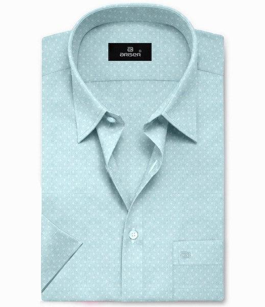 Arctic Plain Base Dobby Printed  Slim Fit Shirts - OR17502 - Uathayam