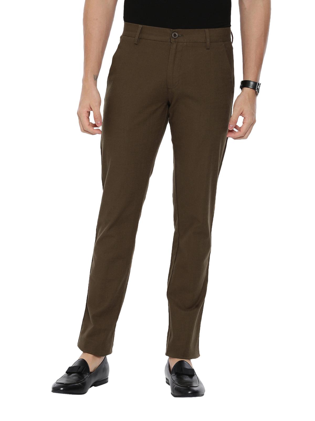 Dark Brown Regular Fit Cargo Trousers | New Look