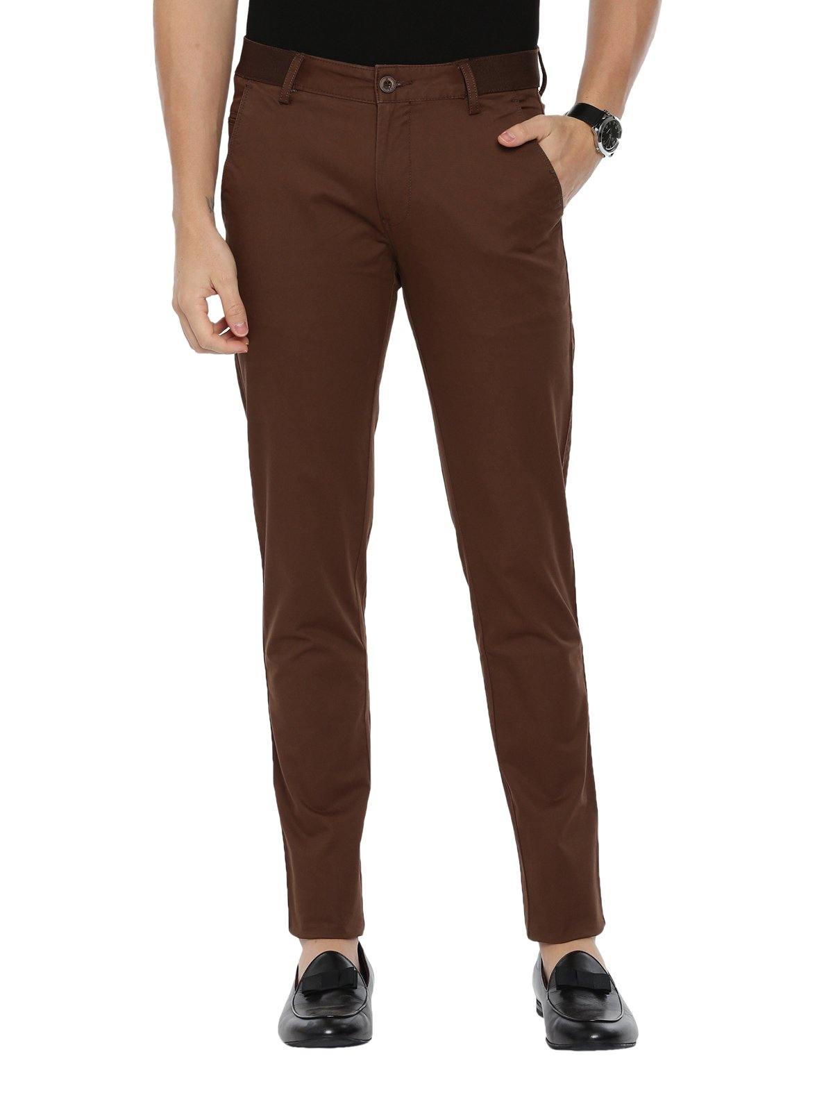Buy Brown Color Ankle Length Fusion Cotton Pant Online | Tistabene -  Tistabene