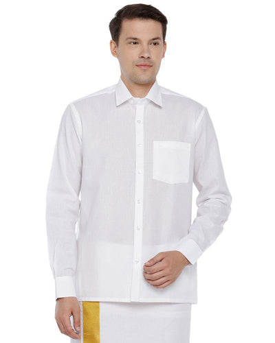 Linen Classic - White Shirts Full - Uathayam
