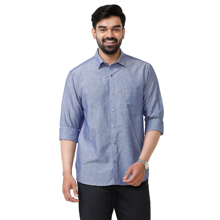 Uathayam Linen Classic Color Shirt For Men