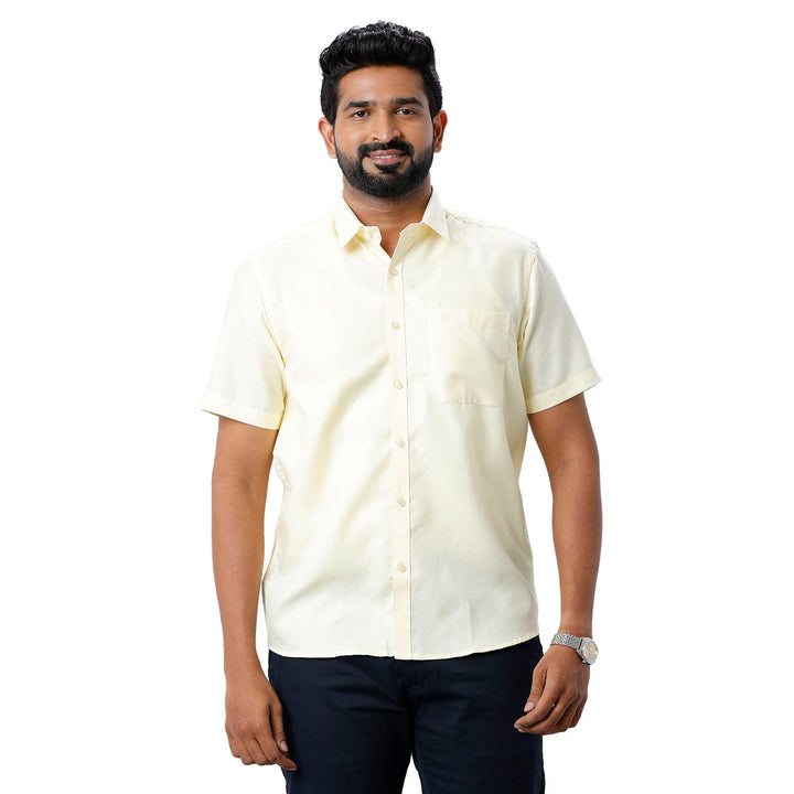 ARISER Armani Cotton Solid Color Slim Fit Formal Shirt for Men (Pack of 1)