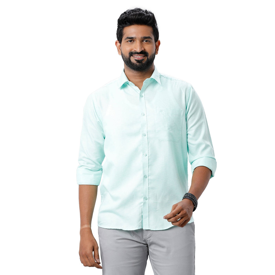 ARISER Armani Cotton Solid Color Slim Fit Formal Shirt for Men (Pack of 1)