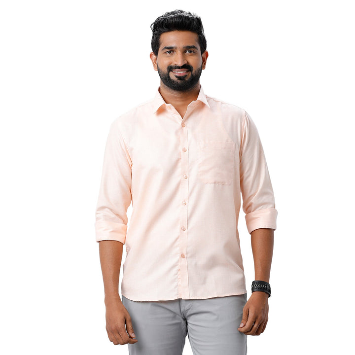 ARISER Armani Cotton Solid Color Slim Fit Formal Shirt for Men (Pack of 1)