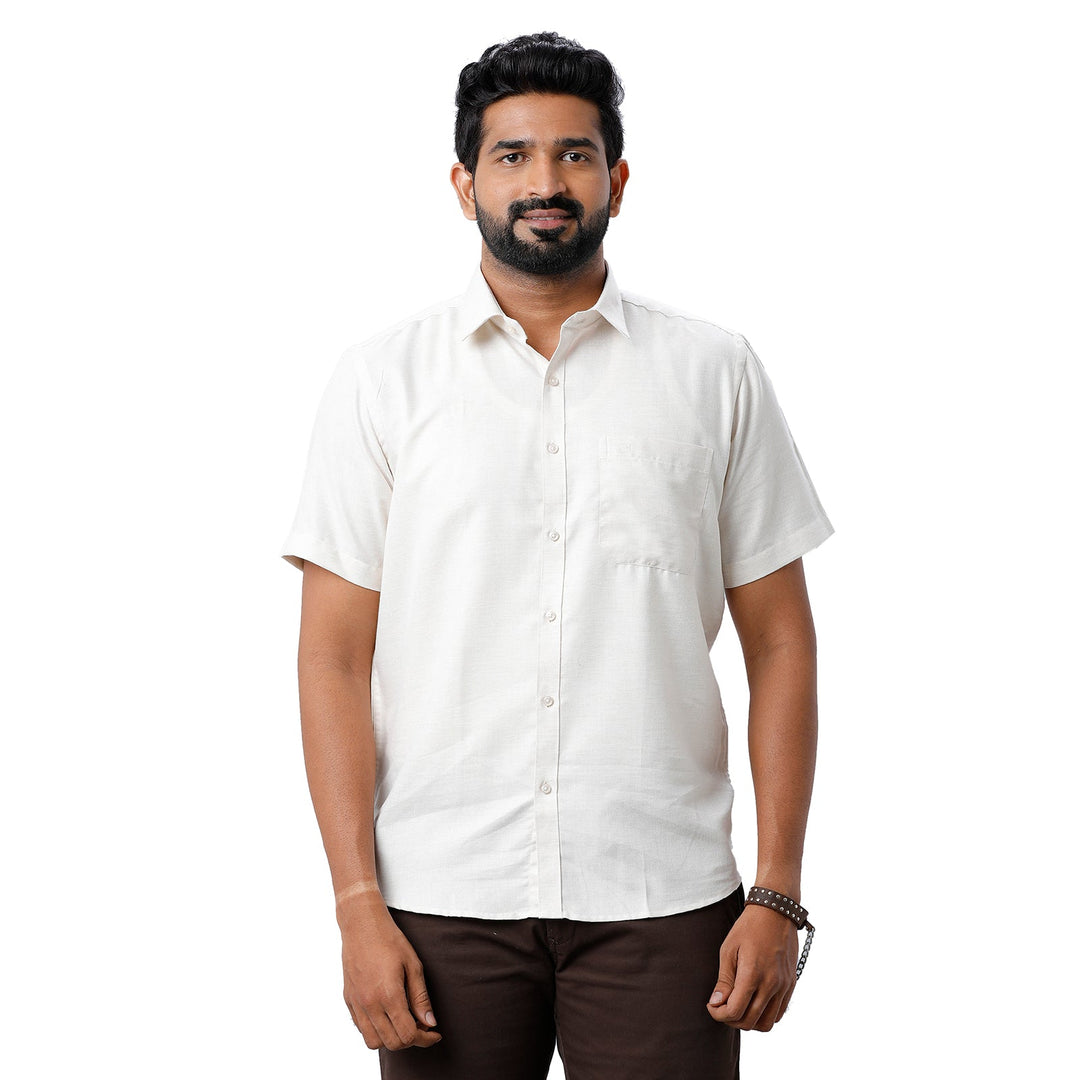 ARISER Armani Cotton Solid Color Slim Fit Formal Shirt for Men (Pack of 1)