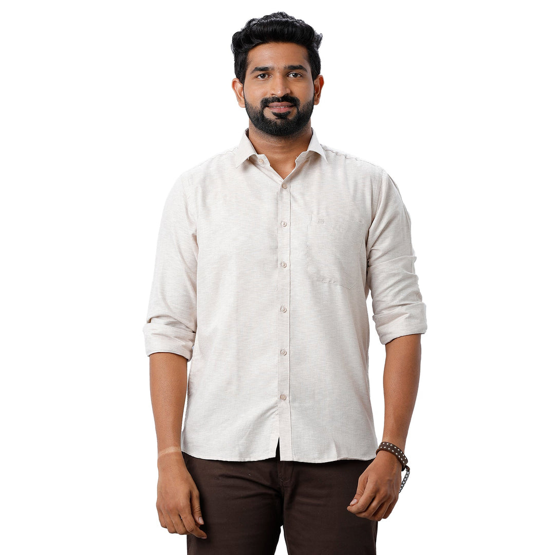 ARISER Armani Cotton Solid Color Slim Fit Formal Shirt for Men (Pack of 1)