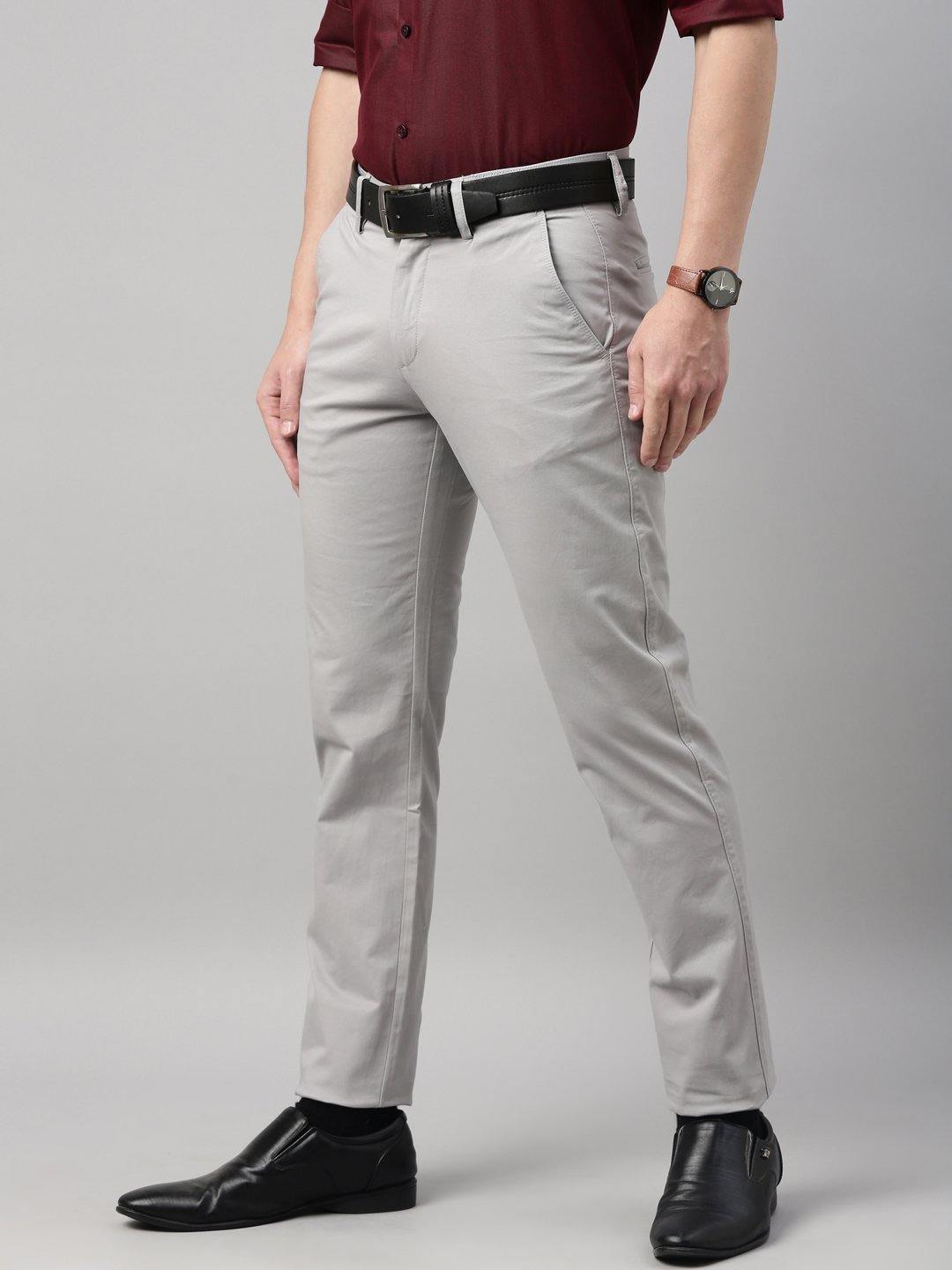Steel Grey Flexi Waist Trousers BLDF003SF  GulAhmed