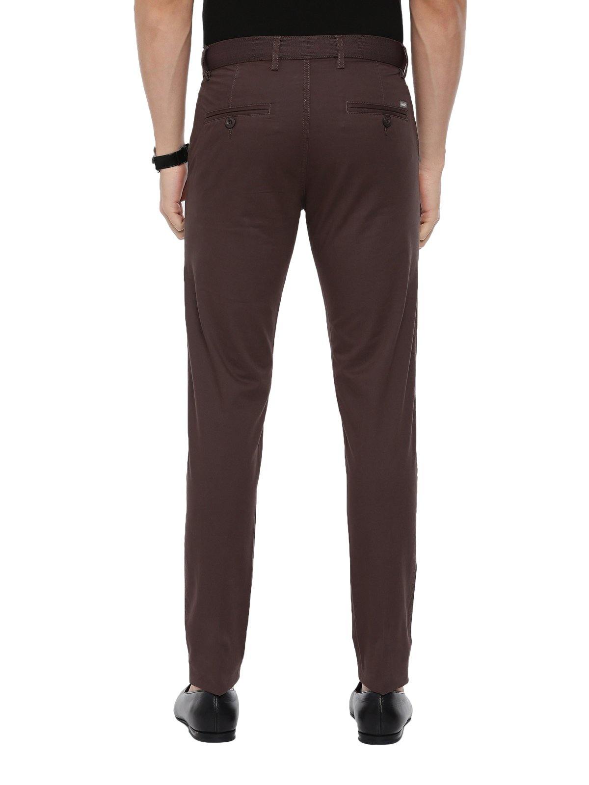 Buy K & P Men`s Regular Fit Rich Dark Coffee Brown Trouser Pant Casual &  Formal (34) at Amazon.in