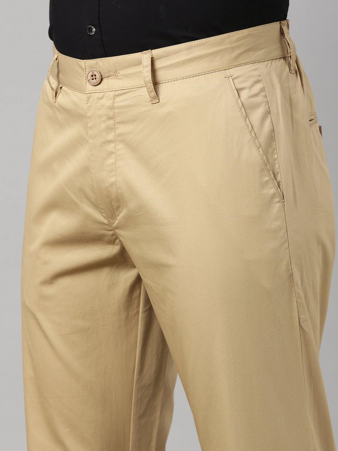 Cream Light Weight And Casual Wear Slim Fit Plain Cotton Trouser For Mens  at Best Price in New Delhi  Jyoti Traders