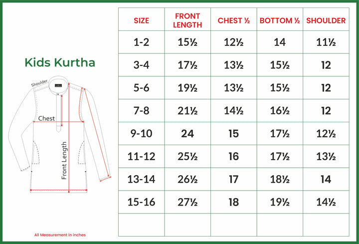 UATHAYAM Exotic Kurta Cotton Rich Full Sleeve Solid Regular Fit For Kids (Dark Brown)
